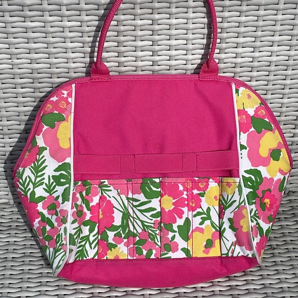 Lilly Pulitzer Pink Floral Gardening Tote Bag - Picture 4 of 11